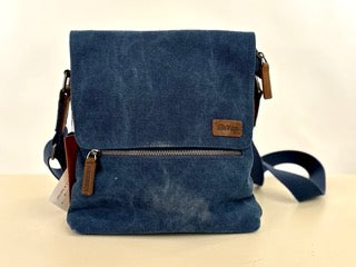 Canvas Shoulder Bag (Dark Blue)