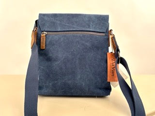 Canvas Shoulder Bag (Dark Blue)