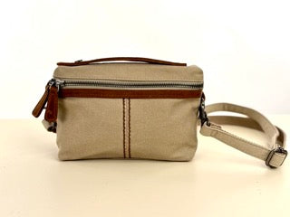 Canvas Shoulder Bag (Beige)