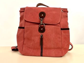 Canvas Backpack (Pink)