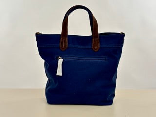 Canvas Shoulder Bag (Dark Blue)