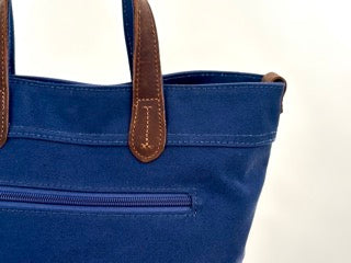 Canvas Shoulder Bag (Dark Blue)