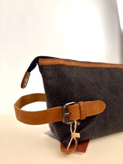 Waxed Canvas Toiletry Bag